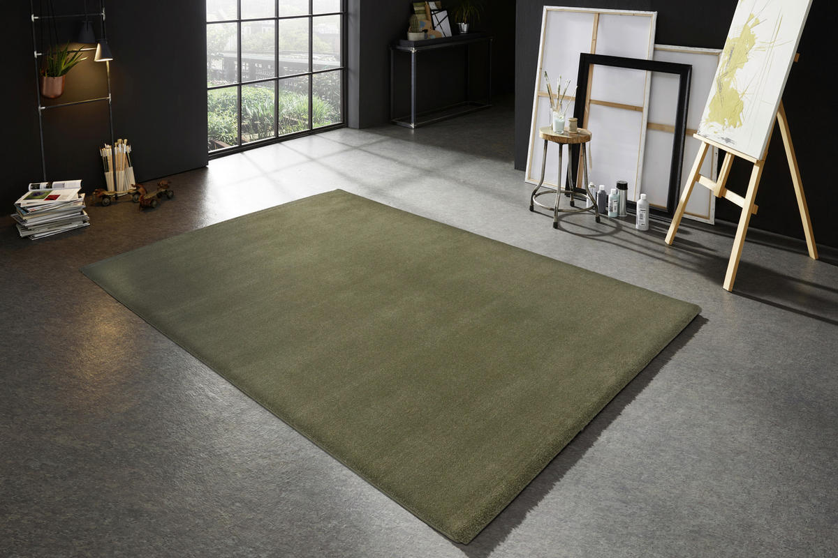 WEBTEPPICH 200/290 cm Barletta Olivgrün  - Olivgrün, KONVENTIONELL, Textil (200/290cm) - Novel