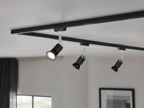 LED-LEUCHTMITTEL   GU10 7 W  - Schwarz, Design (5,1/5,4cm) - Paulmann