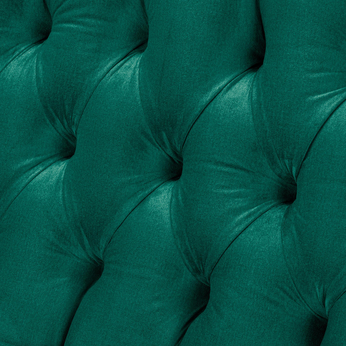 3-SITZER-SOFA Velours Grün  - Dunkelbraun/Grün, Design, Holz/Textil (210/98/95cm) - P & B