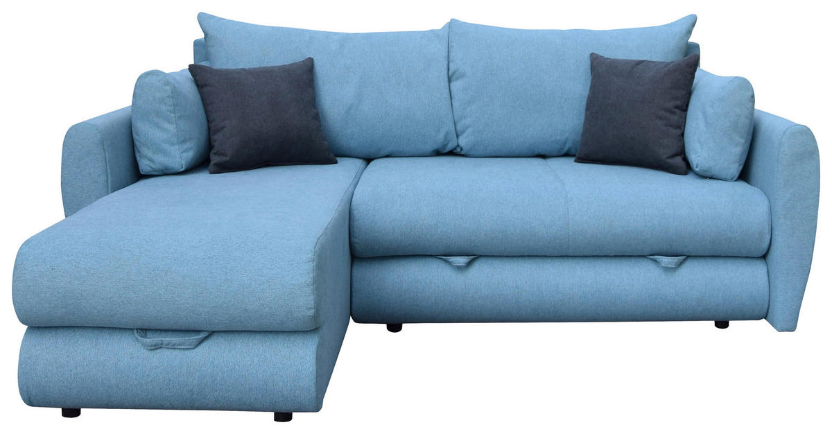 SEDEŽNA GARNITURA, modra  - modra, Design, tekstil (235/90cm) - Ti'me