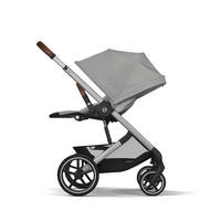 KINDERWAGEN  Balios S Lux  Stone Grey  - Silberfarben/Hellgrau, Basics, Textil/Metall (91/60/110cm) - cybex GOLD