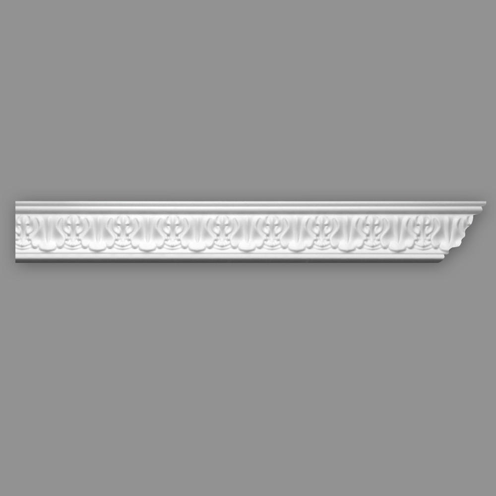 ZIERLEISTE 200/5,0/5,0 cm Weiß Kunststoff  - Weiß, Design, Kunststoff (200/5,0/5,0cm)