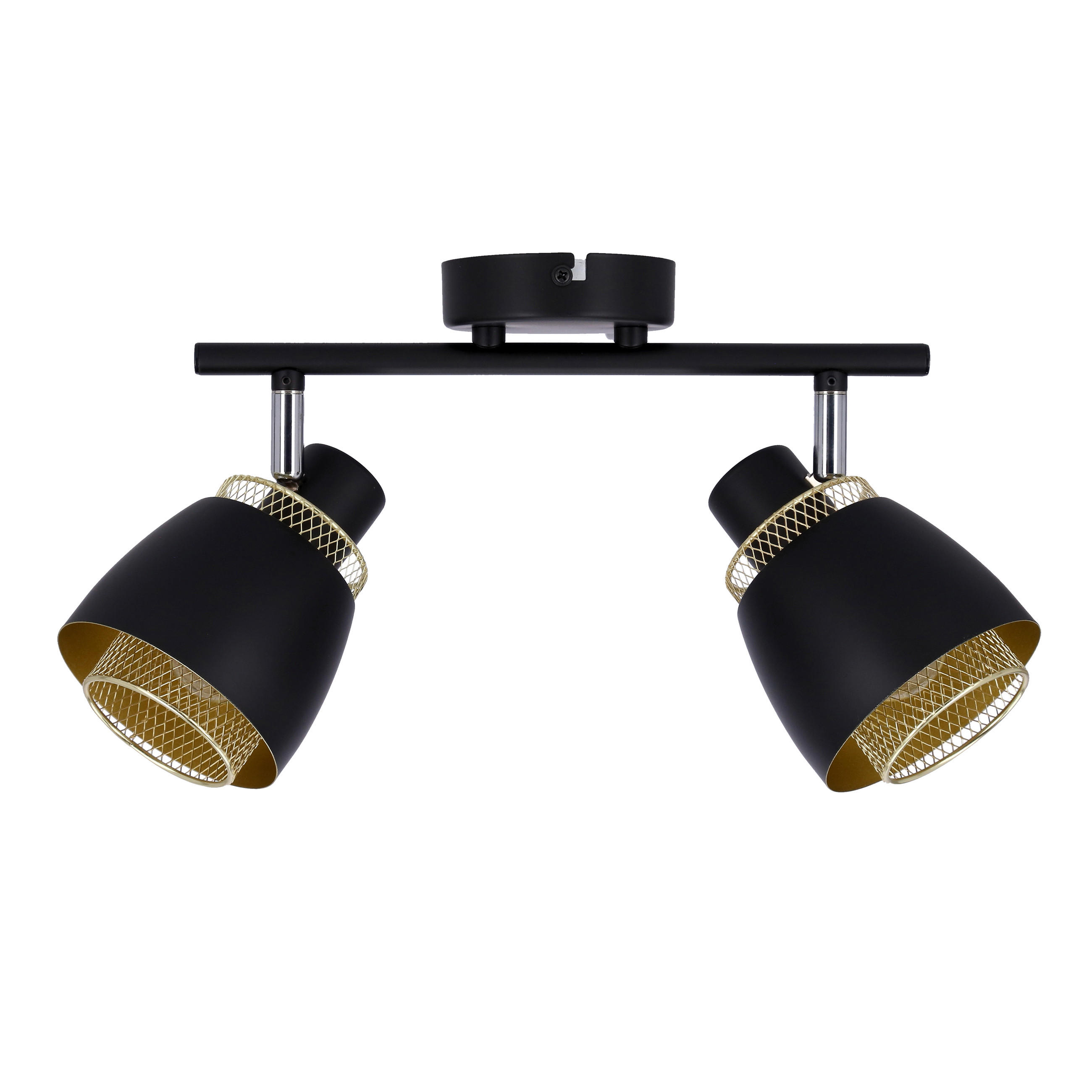 STRAHLER 41.5/10/18.5 cm - Goldfarben/Schwarz, Design, Metall (41.5/10/18.5cm)