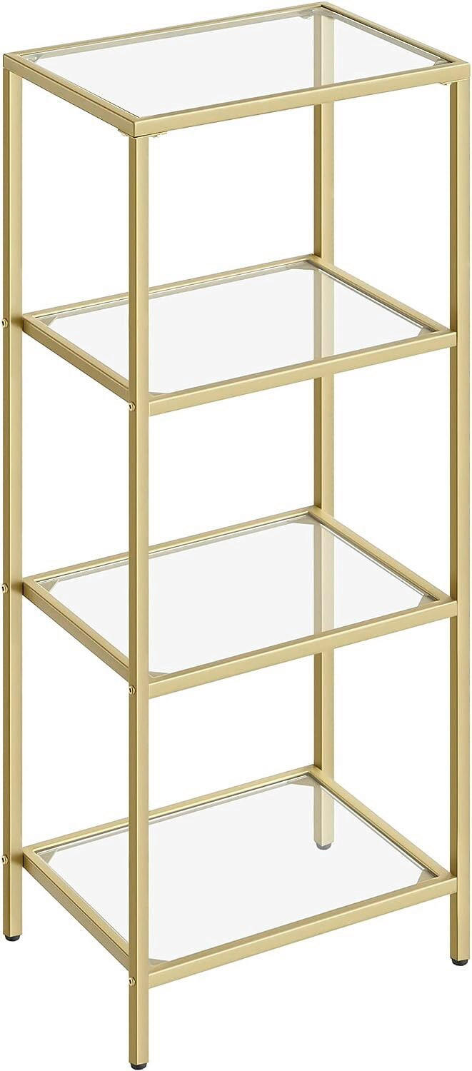 REGAL 40/95/30 cm Goldfarben  40/95/30 cm  - Goldfarben, Trend, Glas/Metall (40/95/30cm) - Boxxx