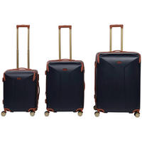 REISEKOFFERSET Dunkelblau 3-teilig  - Dunkelblau, Trend, Kunststoff/Textil (49/30/75cm) - Novel