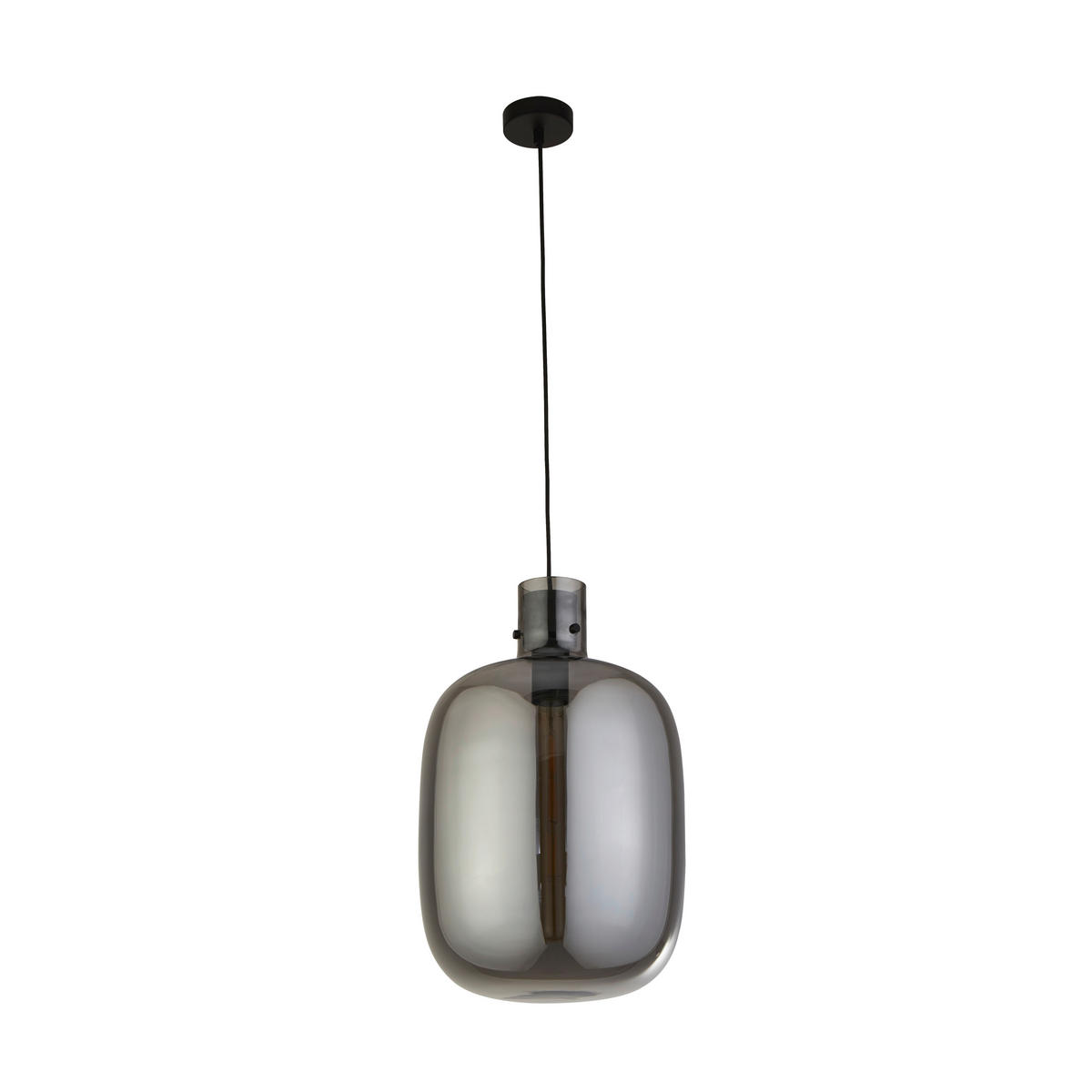 HÄNGLAMPA Barrel 30/127 cm  - svart, Design, metall/glas (30/127cm)
