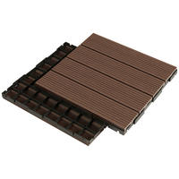 TERRASSENFLIESE Dunkelbraun 11 Stück  - Dunkelbraun, Basics, Kunststoff (30/30/2cm) - Ambia Garden