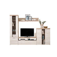 NAPPALI ÖSSZEÁLLÍTÁS ezüsttölgy  - ezüsttölgy, Basics, faalapú anyag (262/195/35cm) - Xora