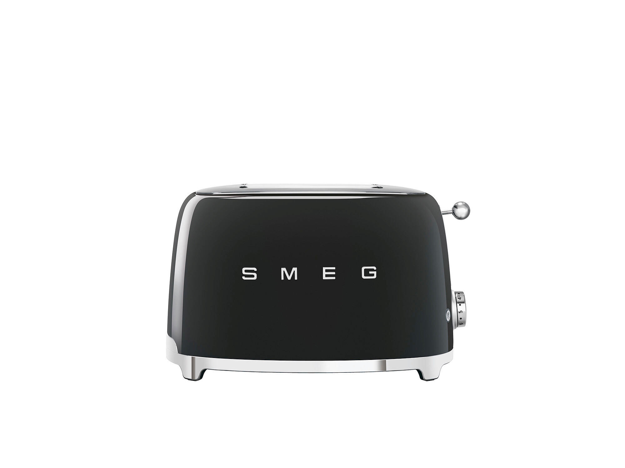 Smeg Toaster 50`s Style Schwarz 31x19.8x19.5 cm