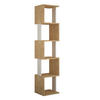 BOKHYLLA i 35/161/30 cm vit, ekfärgad  - vit/ekfärgad, Design, trämaterial (35/161/30cm) - Livetastic