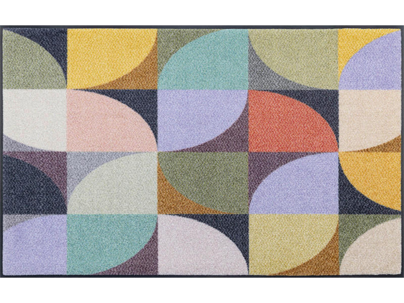 wash+dry FUßMATTE Colour Moments Mehrfarbig 75x120 cm