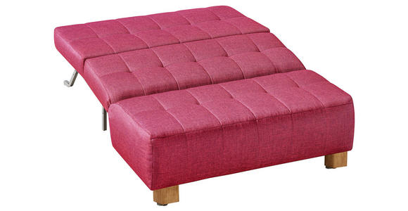SCHLAFSOFA Juice in Rot  - Rot/Naturfarben, Design, Holz/Textil (125/92/102cm) - Novel