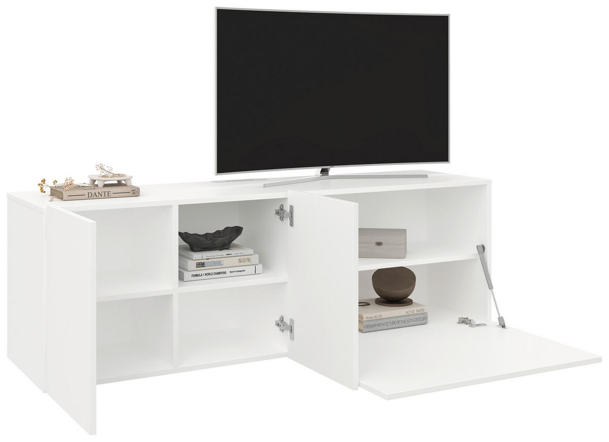 LOWBOARD  in 150/50/42 cm  - Weiß, Design, Holzwerkstoff (150/50/42cm) - Hom`in