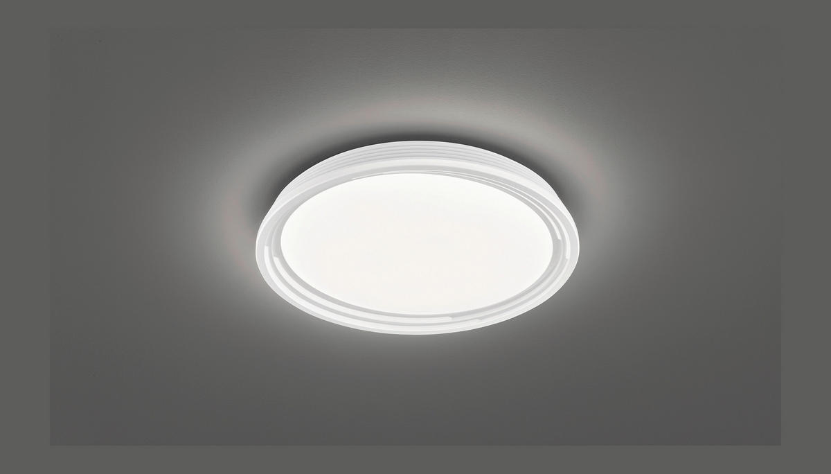 LED-DECKENLEUCHTE 22,0 W  43/7,5 cm    - Weiss, Basics, Kunststoff (43/7,5cm) - Fischer & Honsel