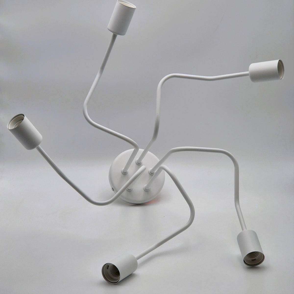DECKENLEUCHTE  59/40 cm    - Weiß Hochglanz, KONVENTIONELL, Metall (59/40cm)