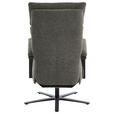 RELAXSESSEL in Textil Graubraun  - Graubraun/Schwarz, Design, Textil/Metall (68/117/85cm) - Cantus
