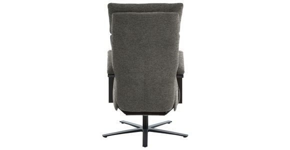 RELAXSESSEL in Textil Graubraun  - Graubraun/Schwarz, Design, Textil/Metall (68/117/85cm) - Cantus