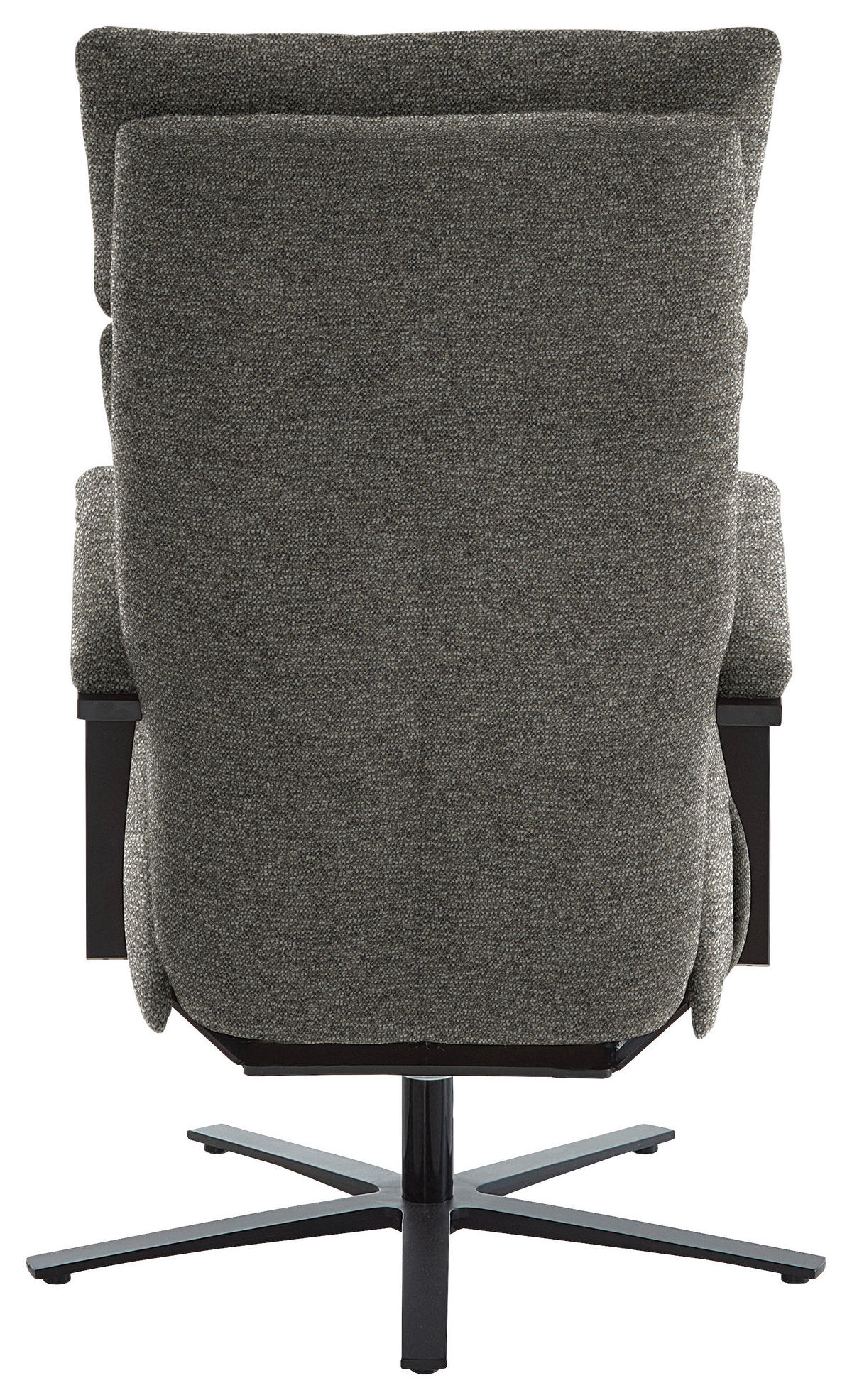 RELAXSESSEL in Textil Graubraun  - Graubraun/Schwarz, Design, Textil/Metall (68/117/85cm) - Cantus
