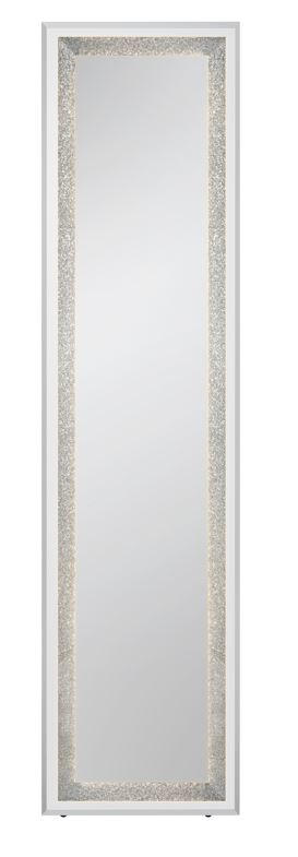 Thumbnail - Xxxl Standspiegel Hermine, Silber, Glas, Glitzer, rechteckig, 40x160x4 cm, Ganzkörperspiegel, Spiegel, Standspiegel