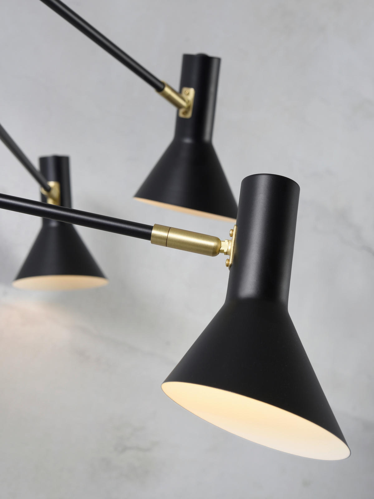 DECKENLEUCHTE  124/39 cm    - Schwarz, Design, Metall (124/39cm) - It's about Romi