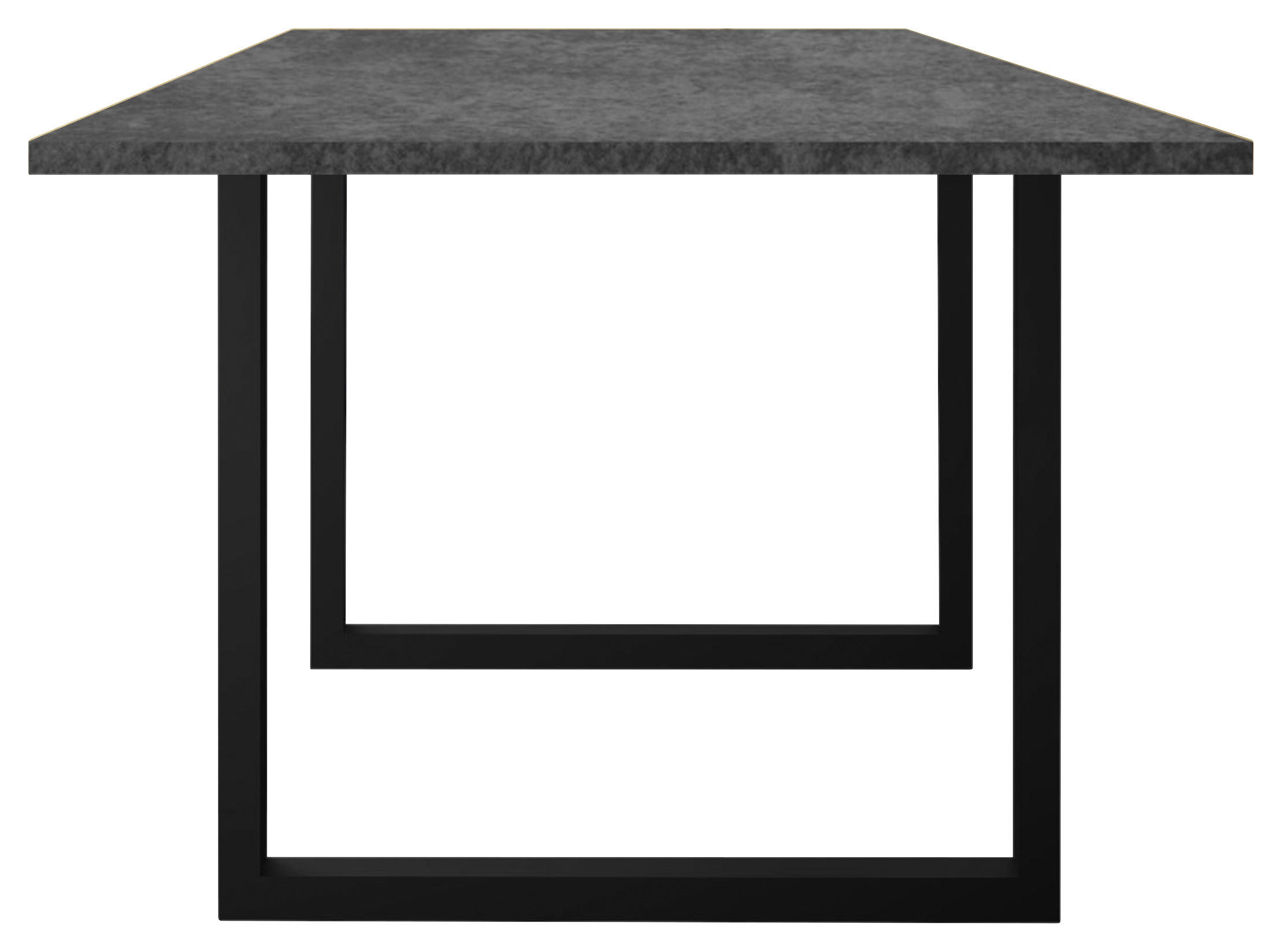 ESSTISCH in Metall, Holzwerkstoff 200/100/78 cm   - Schwarz/Graphitfarben, MODERN, Holzwerkstoff/Metall (200/100/78cm) - Livetastic