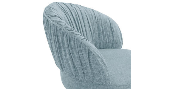 STUHL - Schwarz/Hellblau, Design, Textil/Metall (63/82/65cm) - Novel