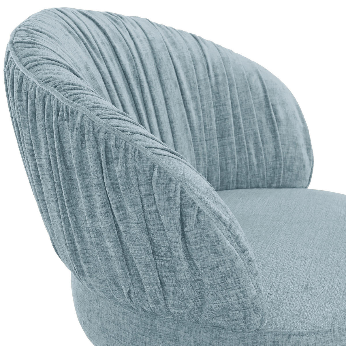 STUHL  in Flachgewebe  - Schwarz/Hellblau, Design, Textil/Metall (63/82/65cm) - Novel
