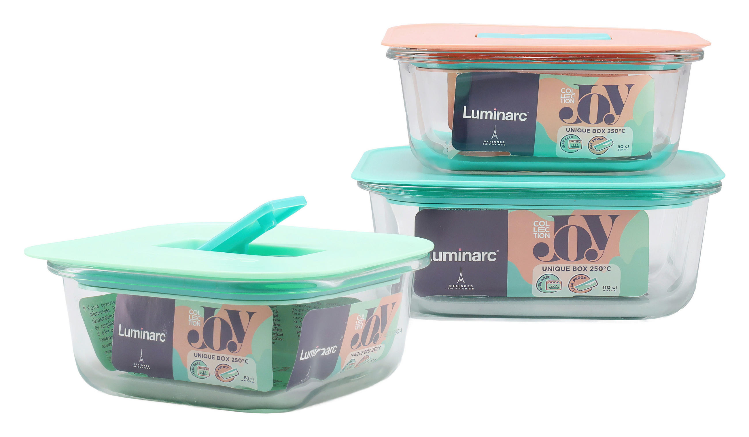 Creatable SADA SKLENĚN. DÓZ NA POTRAVIN 3dílné