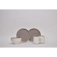 FRÜHSTÜCKSSERVICE Taupe  - Taupe, Design, Keramik - Novel