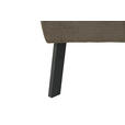ECKSOFA Graubraun Feincord  - Graubraun/Schwarz, Design, Textil/Metall (280/205cm) - Xora