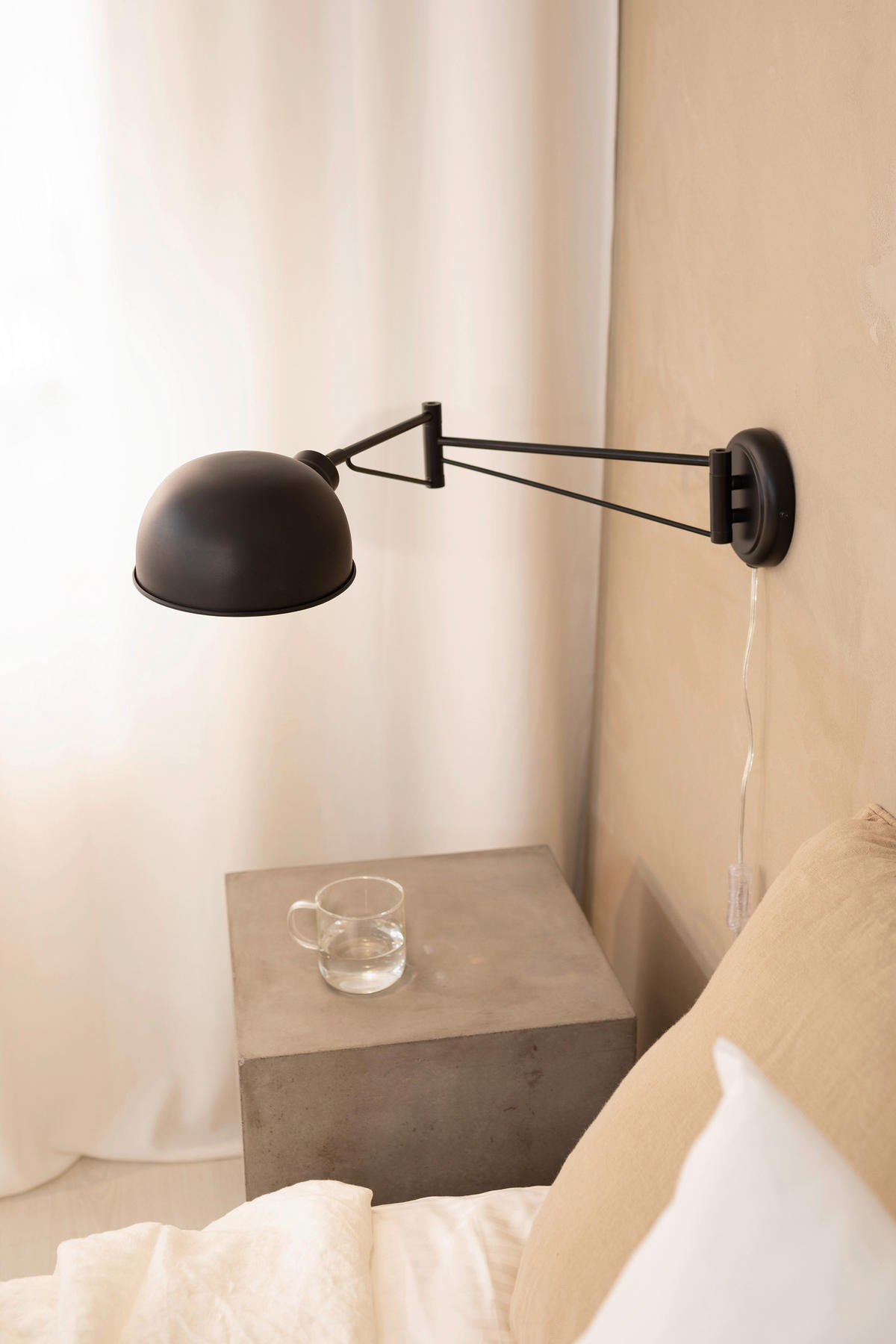 WANDLEUCHTE 17,5/76/15,5 cm   - Schwarz, Basics, Metall (17,5/76/15,5cm) - Markslöjd