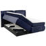 BOXSPRINGBETT 180/200 cm in Blau - Blau/Silberfarben, KONVENTIONELL, Holzwerkstoff/Kunststoff (180/200cm) - Carryhome BOXSPRINGBETT 180/200 cm in Blau - Blau/Silberfarben, KONVENTIONELL, Holzwerkstoff/Kunststoff (180/200cm) - Carryhome