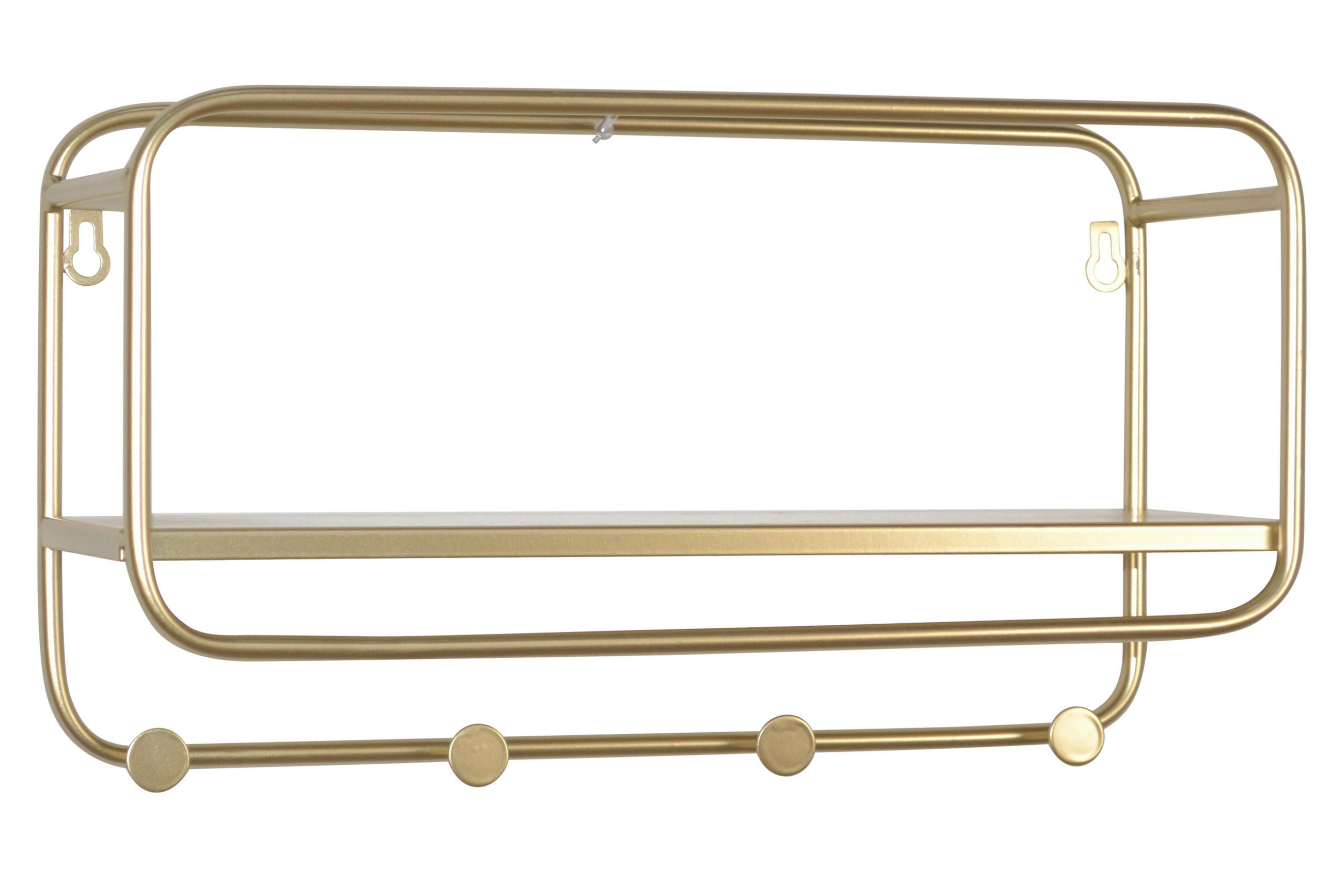WANDREGAL Goldfarben  - Goldfarben, Design, Metall (45/25/15cm) - MID.YOU