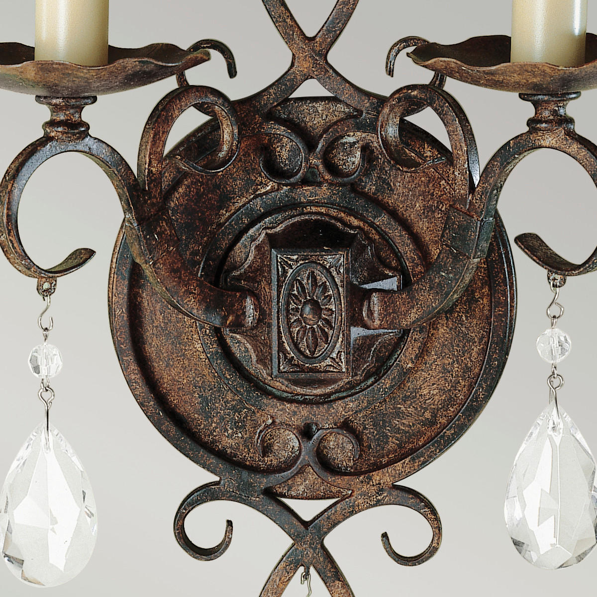 WANDLEUCHTE - Bronzefarben, Konventionell, Glas/Metall (22,9/22,9/29,8cm) - Elstead Lighting
