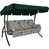 HOLLYWOODSCHAUKEL 210/160/145 cm  - Dunkelgrau/Anthrazit, Basics, Kunststoff/Textil (210/160/145cm) - Boxxx