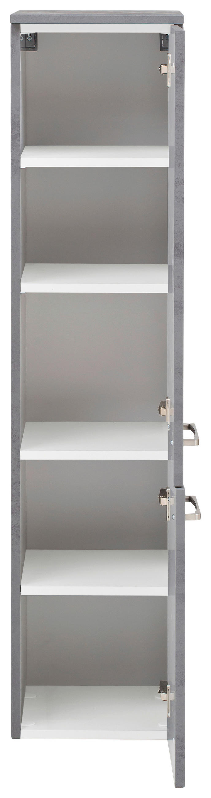 MIDISCHRANK 30/130/35 cm  - Edelstahlfarben/Grau, KONVENTIONELL, Holzwerkstoff/Metall (30/130/35cm) - Held