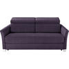 SCHLAFSOFA in Textil Violett  - Silberfarben/Violett, Konventionell, Holz/Textil (185/100/100cm) - Bali