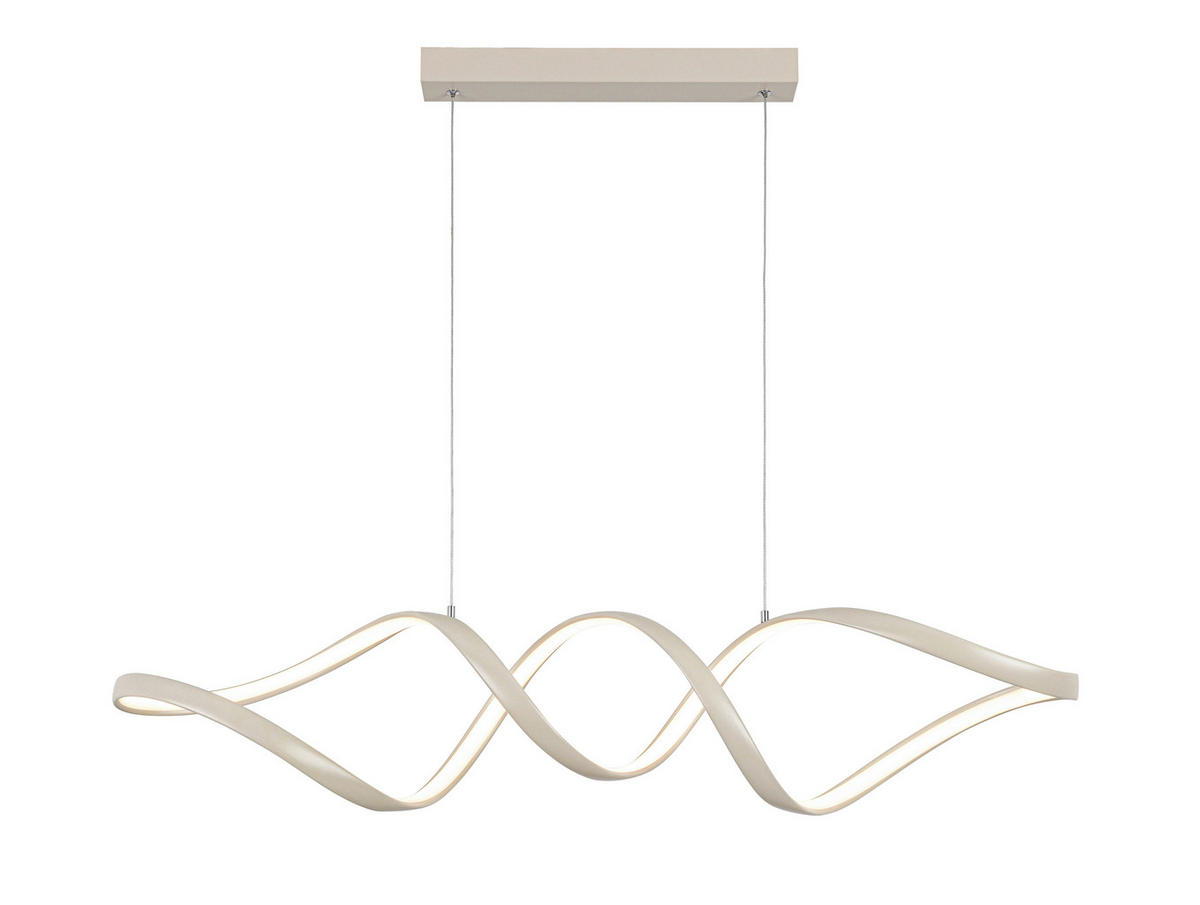 VISEČA LED-SVETILKA  Brownsville 24 W/2500 lm/3000 K/220-240 V/ - peščene barve, Design, kovina/umetna masa (100/22/120cm) - Novel