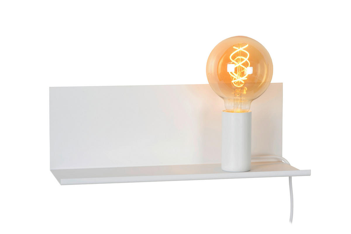 WANDLEUCHTE SEBO 37/13/12.5 cm   - Weiß, Design, Metall (37/13/12.5cm) - Lucide