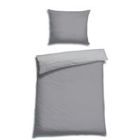 POSTEĽNÁ BIELIZEŇ, satén, sivá, 140/200 cm - sivá, Basics, textil (140/200cm) - Florella