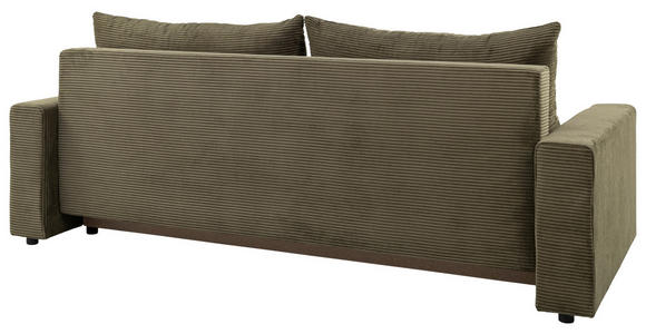 SCHLAFSOFA Cord Waldgrün  - Waldgrün/Schwarz, KONVENTIONELL, Kunststoff/Textil (233/92/108cm) - Carryhome