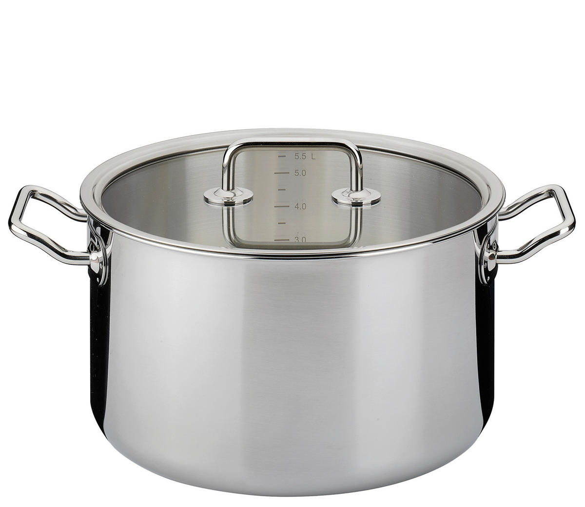 KOCHTOPF BRIGADE BASIC 6,5 L  - Silberfarben, Basics, Metall (24/14cm) - Spring