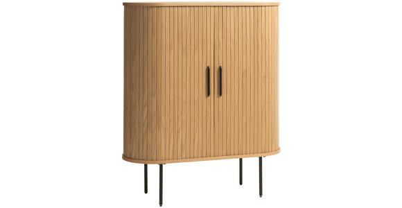 HIGHBOARD Eichefarben  100/118/40 cm  - Eichefarben/Schwarz, Trend, Holz/Holzwerkstoff (100/118/40cm) - Xora