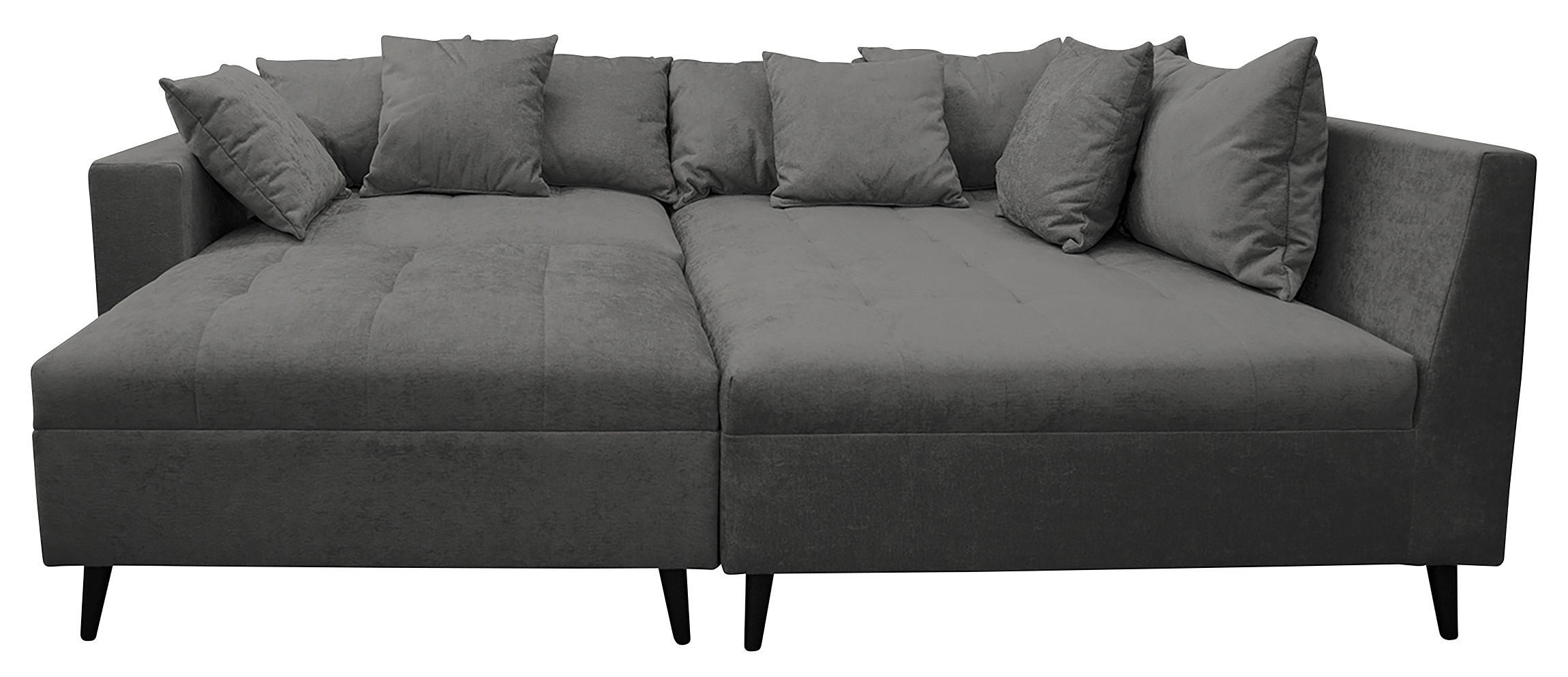 ROHOVÁ SEDACIA SÚPRAVA, textil, sivá - čierna/sivá, Design, drevo/textil (247/174cm) - MID.YOU