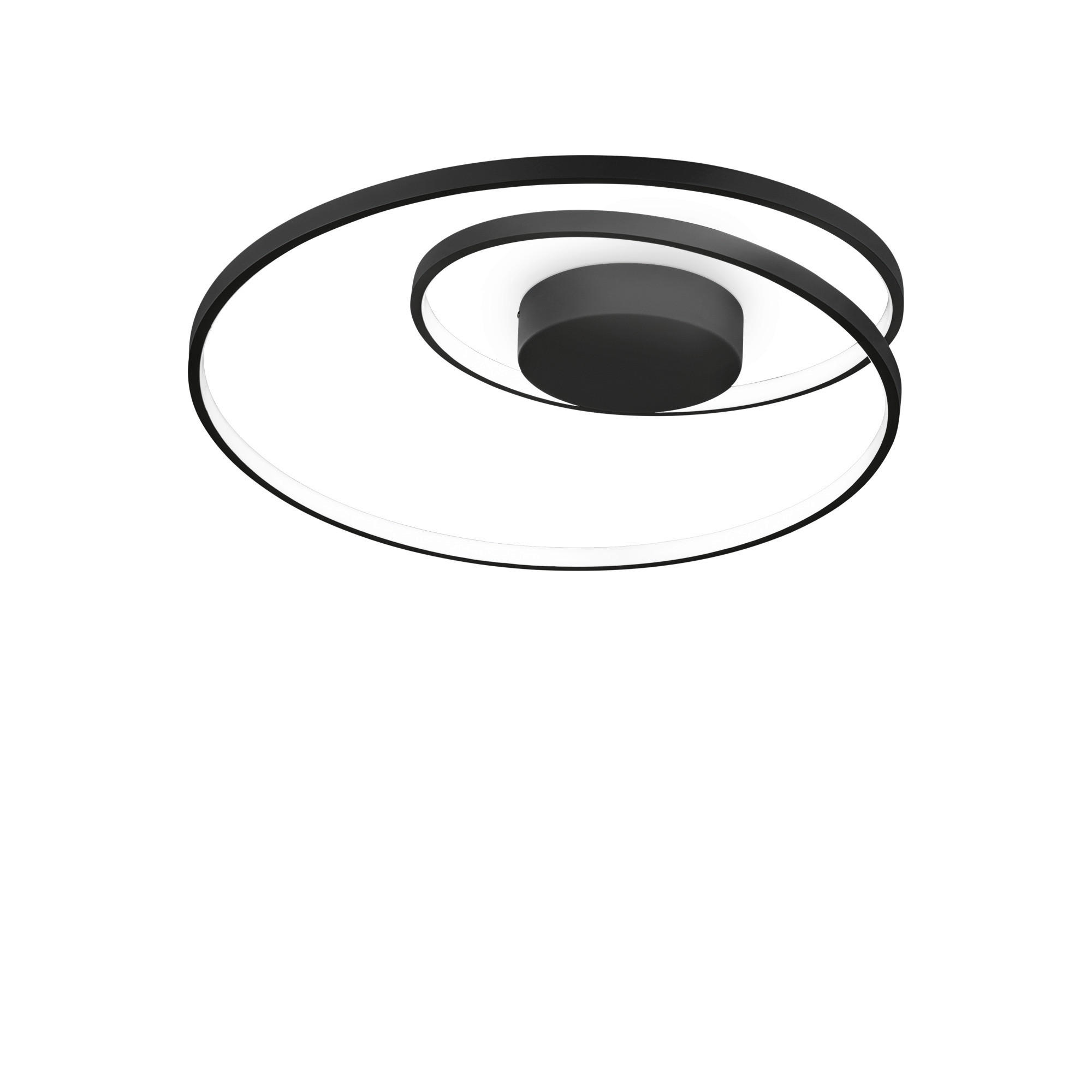 Ideal Lux Led-Deckenleuchte Nero Schwarz 18 cm