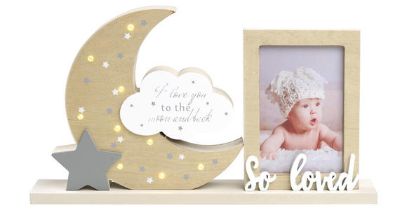 BILDERRAHMEN 37/4,5/20,7 cm - Naturfarben/Weiß, Trend, Holz (37/4,5/20,7cm) - My Baby Lou