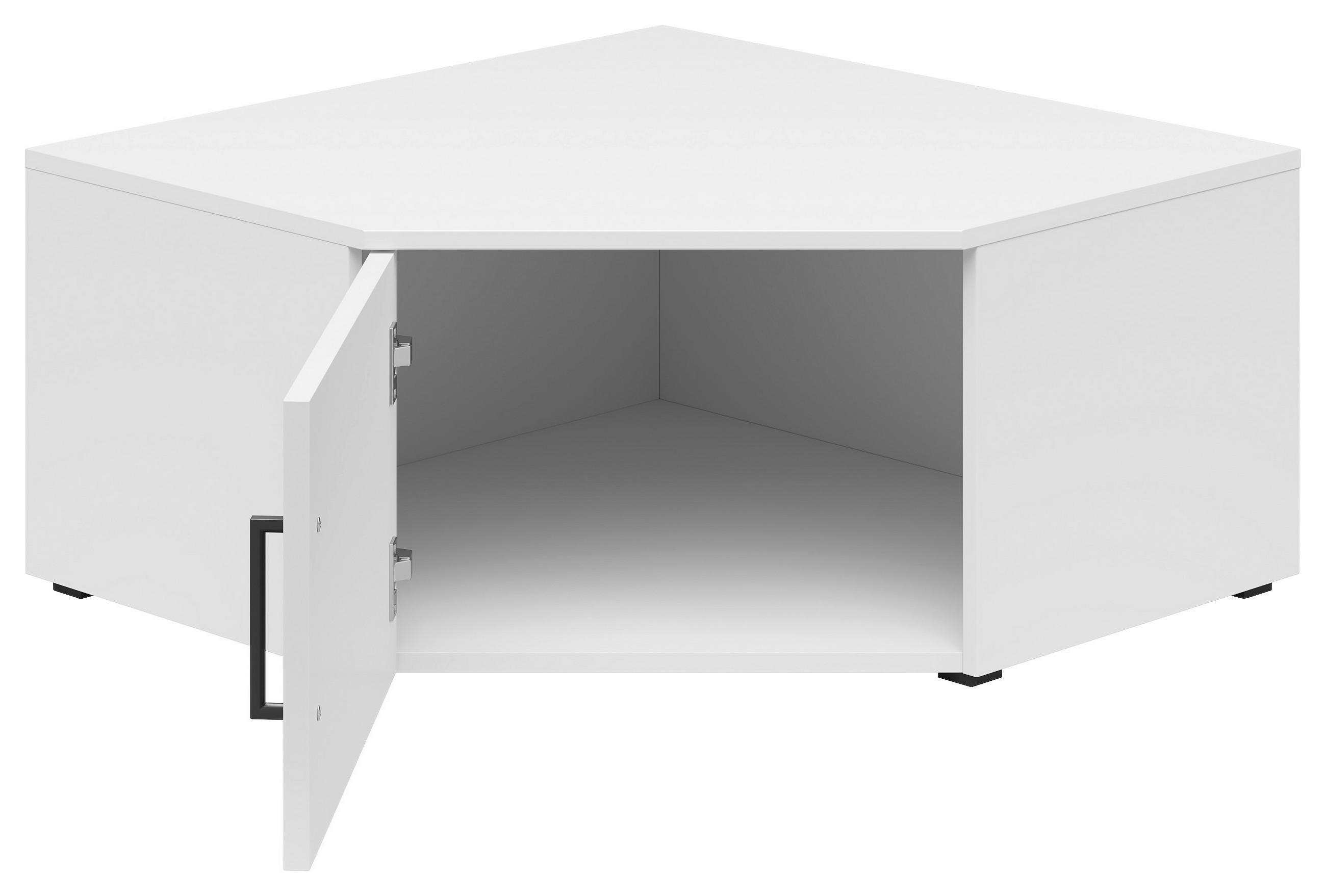 AUFSATZSCHRANK 71,5/35/71,5 cm in - Schwarz/Weiß, MODERN, Holzwerkstoff/Kunststoff (71,5/35/71,5cm) - Carryhome