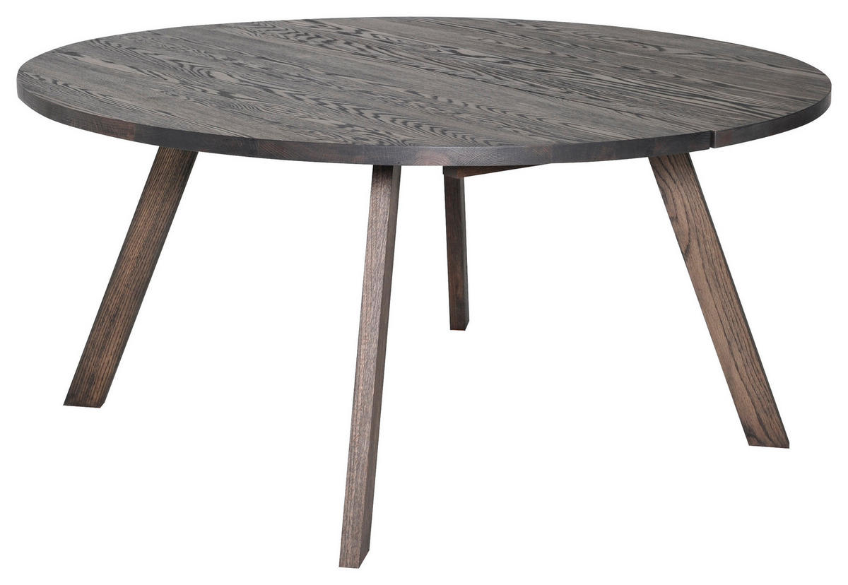 MATBORD i trä 160/160/75 cm   - svart/ekfärgad, Design, trä (160/160/75cm) - Best Price