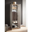 GARDEROBENSCHRANK  in 60,2/191,6/38 cm  - Kaschmir/Eichefarben, Design, Holzwerkstoff/Kunststoff (60,2/191,6/38cm) - Voleo