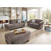 2-SITZER-SOFA in Flachgewebe Taupe  - Taupe/Naturfarben, Konventionell, Holz/Textil (163/84/89cm) - Sit & More